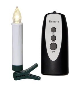 Star Trading, Star Trading - Kerze LED - Weiss, Parforce Traditional Hunting Christbaumkerzen »LED Baumkerze Wireless«, 10 St.-flammig, Fernbedienung im Lieferumfang enthalten