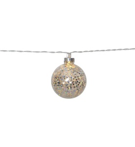 Star Trading, Star Trading - LED-Leuchtgirlande Glitter - Silber, Parforce Traditional Hunting LED-Lichterkette »Glitter, Silber 10 × Lampen«, 10 St.-flammig