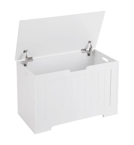 SONGMICS, Songmics - Aufbewahrungskiste für Spielzeuge Weiss, Holz 76 x 48 x 40 cm (B x H x T) LHS11WT, Vasagle Truhe »76 x 48 cm«