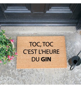 Home, Home - Fussmatte Toc Toc - 60 x 40 x 1.5 cm - Camel, 
