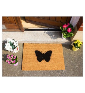 Home, Home - Fussmatte Butterfly 60 x 40 x 1.5 - Camel, 
