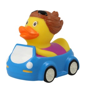 SOMBO, Sombo - Badeente Autofahrerin - 7.5 x 8.5 cm, 