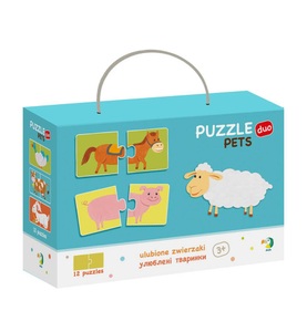 DoDo, Dodo - Puzzle Duo Haustiere 12er Pack, 36M+, 