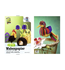 Ursus, URSUS Wabenpapier 8 Farben 16.5 x 23 cm, Ursus Wabenpapier, 16,5cm x 23cm, 30-lagig, farbig assortiert, 9930099, (10 Blatt)