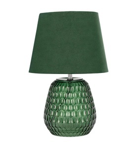 Pauleen - Tischleuchte Crystal Velours 1x E14 Grün