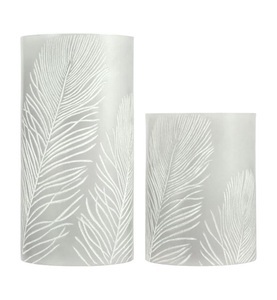 Pauleen - LED-Kerzen Set Cosy Feather Ø 7.6 cm, 2 Stück