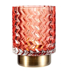 Pauleen, Pauleen - Windlicht Sweet Glamour Rosa, Pauleen Sweet Glamour E14 LED Batterie rot/messing