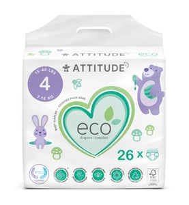 Attitude, Attitude Eco Windeln Grösse 4, Attitude Eco Windeln