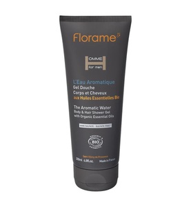 Les senteurs gourmandes, Les Senteurs Gourmandes - Aromatisches Duschgel 200 ml, Florame Homme - The Aromatic Water Shower Shampoo