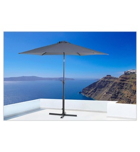 Beliani, Beliani Sonnenschirm Ø270 cm dunkelgrau VARESE, 