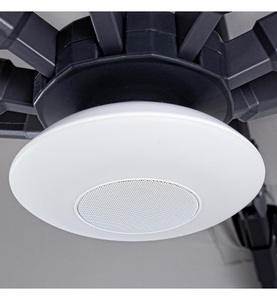 mutoni Garten Deluxe, Lautsprecher mit Led-Leuchte für Sonnenschirm, Lautsprecher mit Led-Leuchte für Sonnenschirm