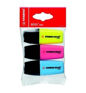 undefined, STABILO BOSS MINIpop 7032012 3 Farben ass., Stabilo BOSS MINIpop, 40975, (3 Farben assortiert)