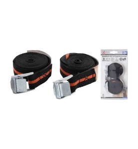Kraftmann, kraftmann - Spannband-Satz mit Schnellverschluss 2,5 m x 25 mm 2-tlg., 