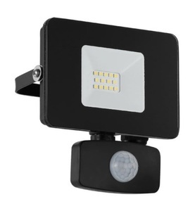 Eglo, LED-Außenstrahler Faedo 3 mit Sensor, schwarz, 10W, Eglo Applique extérieure Faedo 3