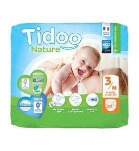 Tidoo, Tidoo - Windel T3/M (4-9kgs) Single - 27 Stück, Tidoo Windeln, Grösse 3/M, 4-9kg (27 Stk)