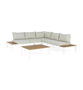 mutoni Garten Deluxe, Garten Ecklounge Elias weiss, Garten Ecklounge Elias weiss