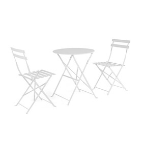 mutoni Garten Deluxe, Garten Bistroset Wissant weiss (3-tlg), Garten Bistroset Wissant weiss (3-tlg)
