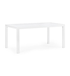 mutoni Garten Deluxe, Gartentisch Hilde ausziehbar 160-240x90 LD30 weiss, Gartentisch Hilde ausziehbar 160-240x90 LD30 weiss