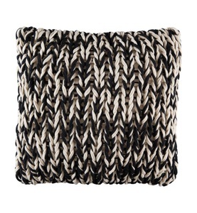 KAS, Kas - Kissenbezug Splice - 48 x 48 cm - Schwarz und Weiss, Kas Zierkissenbezug Splice