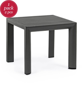mutoni Garten, Garten Beistelltisch Cruise 40x40 anthrazit GK52, Garten Beistelltisch Cruise 40x40 anthrazit GK52