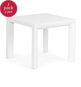 mutoni Garten, Garten Beistelltisch Cruise 40x40 weiss GK50, Garten Beistelltisch Cruise 40x40 weiss GK50
