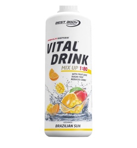Best Body Nutrition, Best Body Nutrition Low Carb Vital Drink - Brazilian Sun, Vital Drink Konzentrat - 1000ml - Brazilian Sun