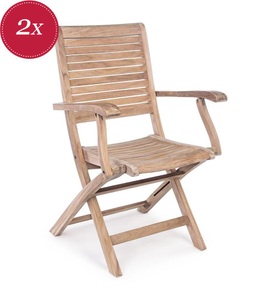 mutoni Garten Deluxe, Holz Klappstuhl mit Armlehne Maryland, Holz Klappstuhl mit Armlehne Maryland