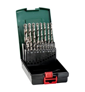 Metabo, Metabo 627668000 Metall-Spiralbohrer-Set 19teilig 1 St., Metabo Metallbohrer-Set HSS-G, 19-teilig