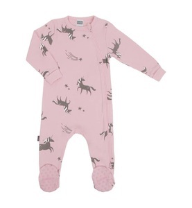 Bisal, Bisal - Pyjama Wild & Free - 3 Monate - Rosa und Grau, 