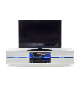Fredriks, home24 TV-Lowboard Claire, MCA furniture Lowboard »Blues«, mit LED Beleuchtung weiss hochglanz