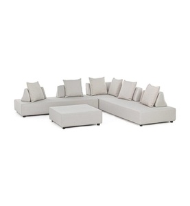 mutoni Garten Deluxe, Gartenlounge Eckkombination mit Kissen Piper sand (4-tlg), Gartenlounge Eckkombination mit Kissen Piper sand (4-tlg)