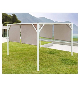 Bizzotto, Bizzotto - Pavillon Cipro 3 x 3 m - Taupe und Weiss, 