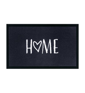 Hanse Home - Fussmatte - 45 x 75 cm - Anthrazit und Weiss