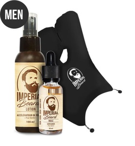 Imperial Beard, Imperial Beard - Kit Beard Care - 3-Teilig, Imperial Beard Bartpflege-Set, 3-teilig