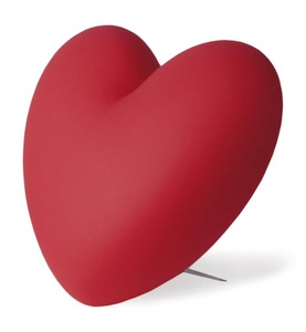 SLIDE, Slide design - Tischlampe LOVE Rot, Wohnraumleuchte Love lumineux plastikmaterial rot zum Hinstellen - Slide rot en plastikmaterial
