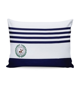 Beverly hills polo club, Beverly Hills Polo Club - 2er-Set Kopfkissenbezüge - 60 x 60 cm - Weiss und Marinblau, 