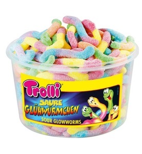 Trolli, Trolli Glühwürmchen Bonbons 150Stk, Trolli Saure Glühwürmchen 150 Stk.