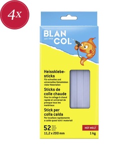 BLANCOL, BLANCOL Heissklebesticks 52 Stk., BLANCOL Heissklebesticks 32409 11.2x200mm, rund 52 Stück