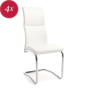 mutoni lifestyle, Freischwinger Stuhl Thelma weiss, Freischwinger Stuhl Thelma weiss