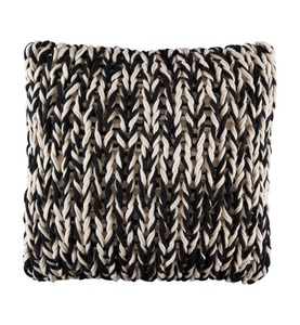 KAS, Kas - Kissenbezug Splice - 48 x 48 cm - Schwarz und Weiss, Kas Zierkissenbezug Splice