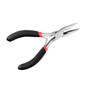 Goobay - Flachzange Halbrund 125 mm mit geriffelten Backen (2,5 cm)