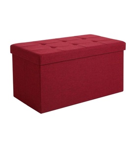 Songmics -  Faltbare Hockerbank 80 L , 76 x 38 x 38 cm
