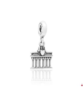 Pandora, Pandora - Charm-Anhänger Porte de Brandebourg - Silber, Pandora - One Size, Silberfarben