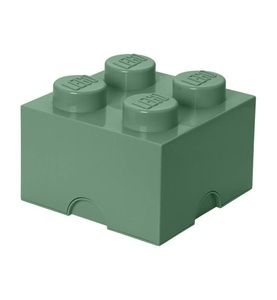 ROOM COPENHAGEN, LEGO Storage Brick 4 sandgrün, Aufbewahrungsbox, LEGO Storage Brick 4 sandgrün, Aufbewahrungsbox