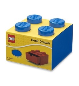 LEGO, LEGO Box mit Schublade blau, LEGO Schreibtischschublade 4 , Aufbewahrungsbox
