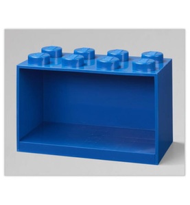 LEGO, LEGO - -Bausteinregal mit 4 Knöpfen - Blau, LEGO Regal Brick 8 Shelf 41151731