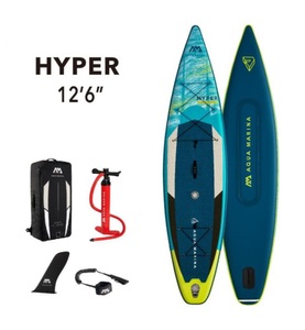Aqua Marina, Aqua Marina - Aufblasbares SUP Hyper Tourning iSUP - Blau und Hellblau - Hellblau und Blau, Aqua Marina Stand Up Paddle Touring HYPER 381 cm