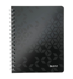 Leitz, LEITZ Collegeblock WOW PP A5 4639-00-95 schwarz liniert, Leitz Collegeblock, WOW PP, A5, schwarz, liniert, 4639-00-95