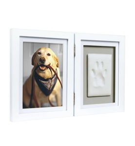 Pearhead, Pearhead - Fotorahmen mit Abdruck-Kit - Weiss, pearhead Bilderrahmen und Pfotenabdruck Rahmen, 30.4 x 24.1 x 3.5 cm
