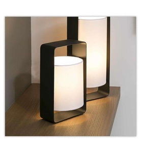 Lorefar (FARO), Tischleuchte Lula in Schwarz-Weiß, 27 cm, Tischleuchte Lula in Schwarz-Weiß, 27 cm